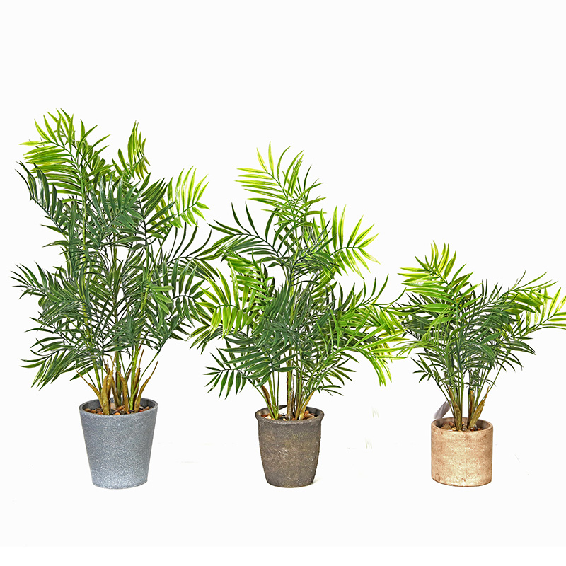 Plantas artificiais plásticas decorativas para a sala de estar com alta qualidade e boa olhada e sensação real tocada.